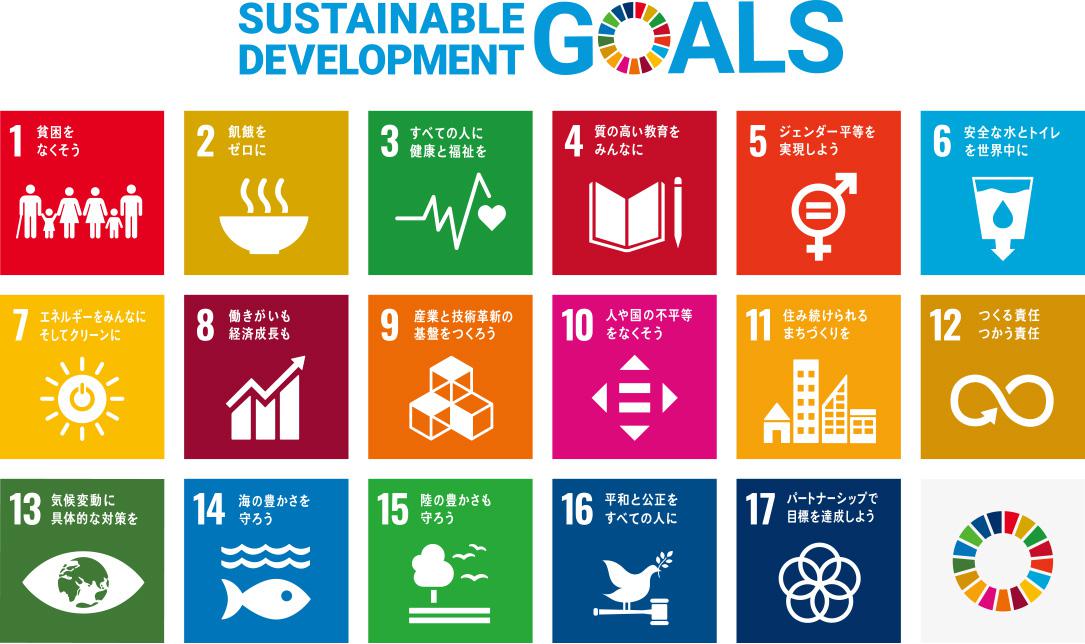 私たちは持続可能な開発目標（SDGs）を支援しています。